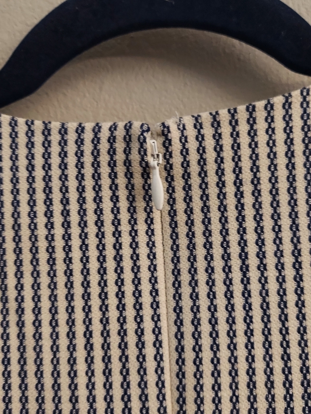 THEORY Helaina Striped Sleeveless Mini Dress Classic 8 Nautical Beachy Wool - Picture 11 of 16